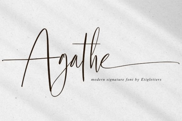 Agathe: A Handwritten Script Font That Elevates Digital Branding