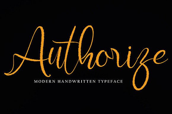 Authorize: A Modern Script Font That Elevates Digital Branding