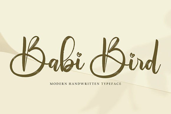 Babi Bird: A Sophisticated Script Font for Digital Branding
