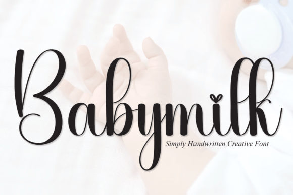 Babymilk: A Sweet Handwritten Font for Scroll-Stopping Brand Moments
