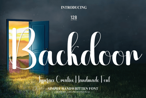 Backdoor: A Sweet Handwritten Typeface for Editorial Warmth
