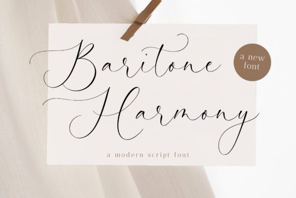 Baritone Harmony: A Handwritten Font That Elevates Every Maker’s Design