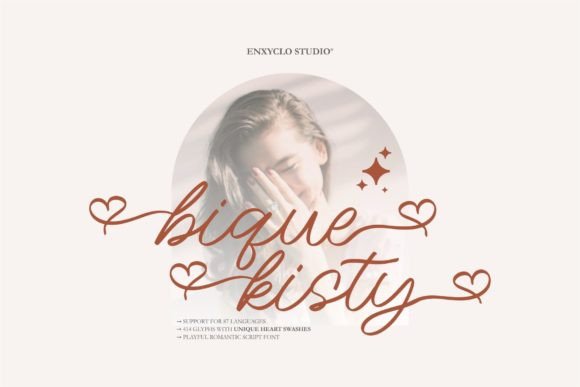 Bique Kisty: A Romantic Script Font That Elevates Real Small Business Branding