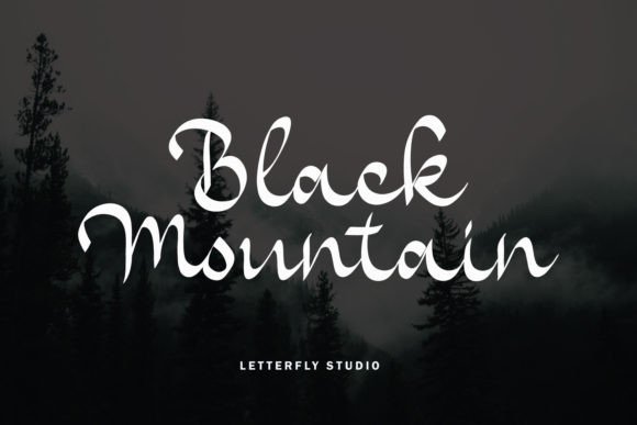 Black Mountain: A Script Font for Elegant Editorial Design