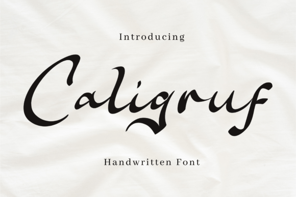Caligruf: A Timeless Script Font for Editorial Design