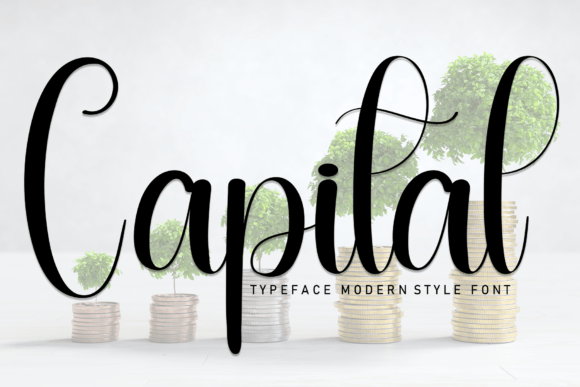 Capital Handwritten Font for Crafters & Sellers