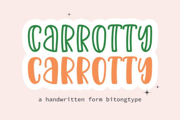 Carrotty: A Sweet, Versatile Display Font for Editorial Design
