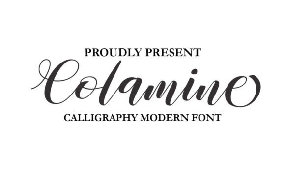 Colamine: A Script Font for Editorial Elegance