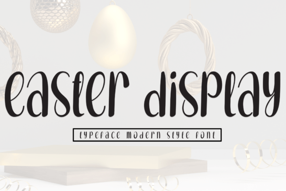 Easter Display: A Handwritten Font with Quiet Charm