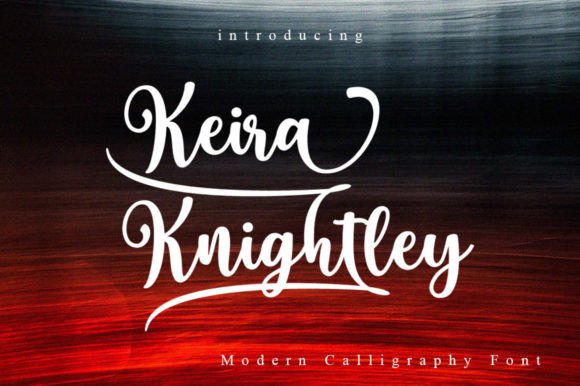 Keira Knightley: A Script Font for Digital Branding
