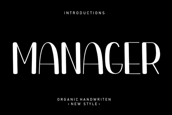Manager: A Font That Breathes Life into Your Handmade Creations