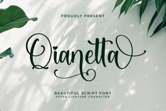 Qianetta: A Delicate Script Font for Campaign Creativity