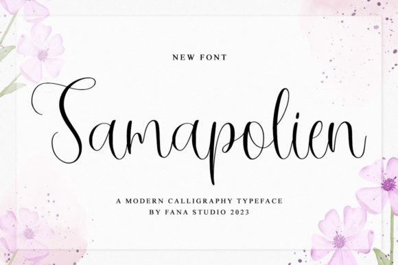 Samapolien: A Script Font for Creative Crafters and Product Makers
