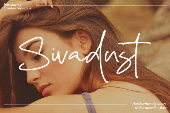 Sivadust: A Graceful Script Font for Handmade Labels & Printables