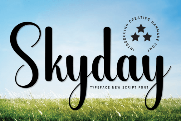 Skyday: A Friendly Handwritten Font for Warm Brand Identities
