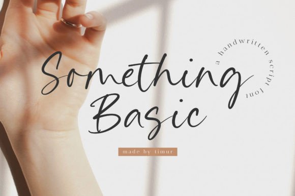 Something Basic Handwritten Font for Crafters