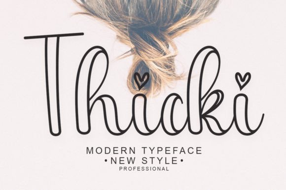 Thicki Outline: A Handwritten Font That Elevates Real Small Business Branding